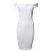 Tfnc Noulia White Glitter Midi Dress