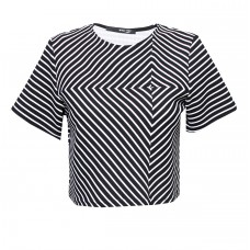 Tfnc Jella Stripe Crop Top