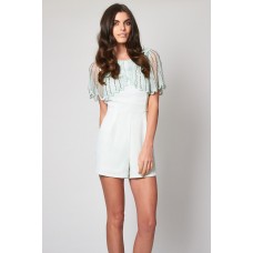 Lace & Beads Jodie Mint Playsuit