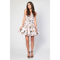 Tfnc Geri Pink Floral Bandeau Dress