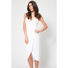 Tfnc Deborah White Midi Dress