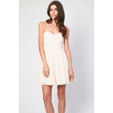 Tfnc Minnie Nude Bandeau Dress