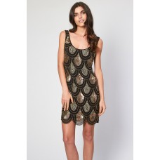 Lace & Beads Angela Black Sequin Dress