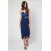 Tfnc Cara Navy Bandeau Midi Dress