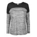 Walg Contrast Grey Mesh Top