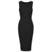 Tfnc Alexandra Black Midi Dress