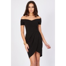 Tfnc Carel Black Off Shoulder Dress