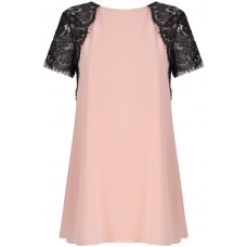 Tfnc Lava Pale Pink Lace Swing Dress