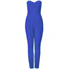 Tfnc Staley Blue Bandeau Jumpsuit