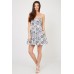 Tfnc Tibi White Floral Bandeau Dress
