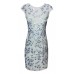 Lace & Beads Utah Mint Embellished Dress