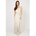 Lace & Beads Virginia Nude Maxi Dress