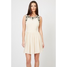 Lace & Beads Becky Beige Dress