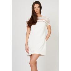 Tfnc Amber White Lace Detail Dress