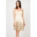 Tfnc Lila Flowers Gold Dress