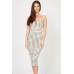Tfnc Halo Bow Cream Midi Dress