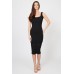 Tfnc Twiny Black Midi Dress