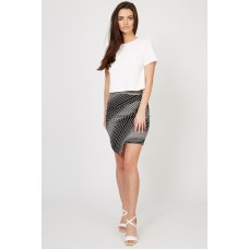 Tfnc Jany Stripe Mini Skirt