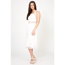 Tfnc Sabila White Midi Dress