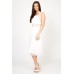 Tfnc Sabila White Midi Dress