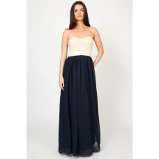 Lace & Beads Karina Navy Maxi Dress
