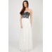 Lace & Beads Karina White Maxi Dress