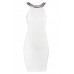 Tfnc Riccocone White Embellished Dress