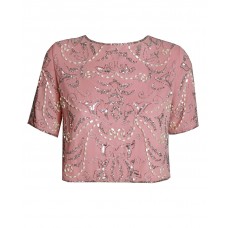 Lace & Beads Beatle Rose Top