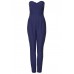 Tfnc Staley Navy Bandeau Jumpsuit