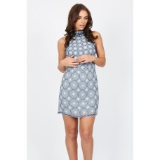 Tfnc Priscilla Grey Embellished Dress