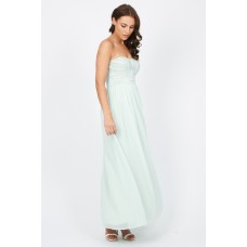 Lace & Beads Karina Mint Maxi Dress