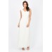 Lace & Beads Natalia Cream Maxi Dress