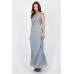 Lace & Beads Tender Blue Maxi Dress