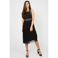 Tfnc Sabila Black Midi Dress