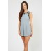Lace & Beads Beckie Blue Embellished Playsuit