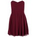 Tfnc Elida Berry Chiffon Dress