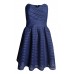 Tfnc Charlee Navy Bandeau Dress