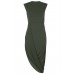 Walg High Neck Drape Dress