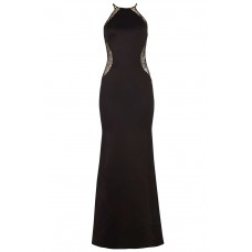 Tfnc Sofia Gold Lace Maxi Dress