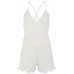 Tfnc Carmen White Playsuit