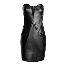 Tfnc Halo Pvc Black Mini Dress