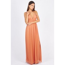 Tfnc Ashley Orange Maxi Dress