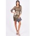 Tfnc Francis Gold Sequin Dress