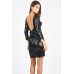 Tfnc Francis Black Sequin Dress