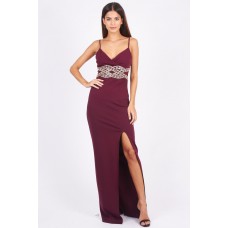 Tfnc Madalena Wine Maxi Dress