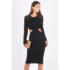 Tfnc Barbara Black Midi Dress