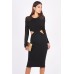 Tfnc Barbara Black Midi Dress