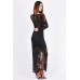 Tfnc Ameena Black Lace Maxi Dress