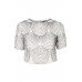Lace & Beads Opal Cream Top
