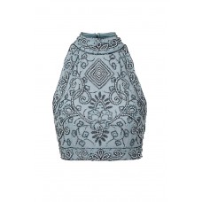 Lace & Beads Paula Grey Top